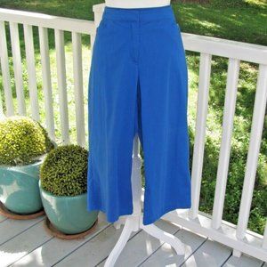 Chico's Blue Capri Style pants 2 casual career Large trousers